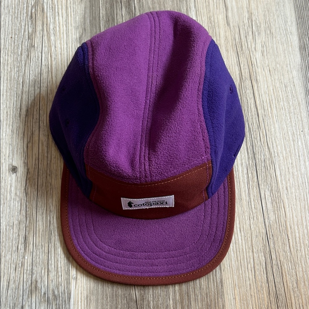 Cotopaxi Colorblock Purple Fleece 5-Panel Cap